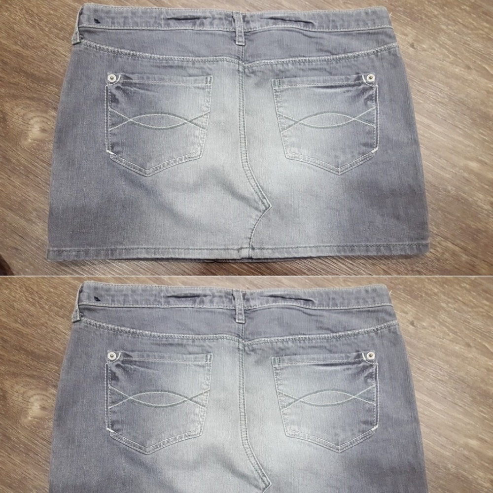 NEW) ABERCROMBIE & FITCH DENIM GREY MINI SIZE 0